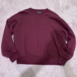 Aritzia Maroon “The Super Fleece” Sweatshirt